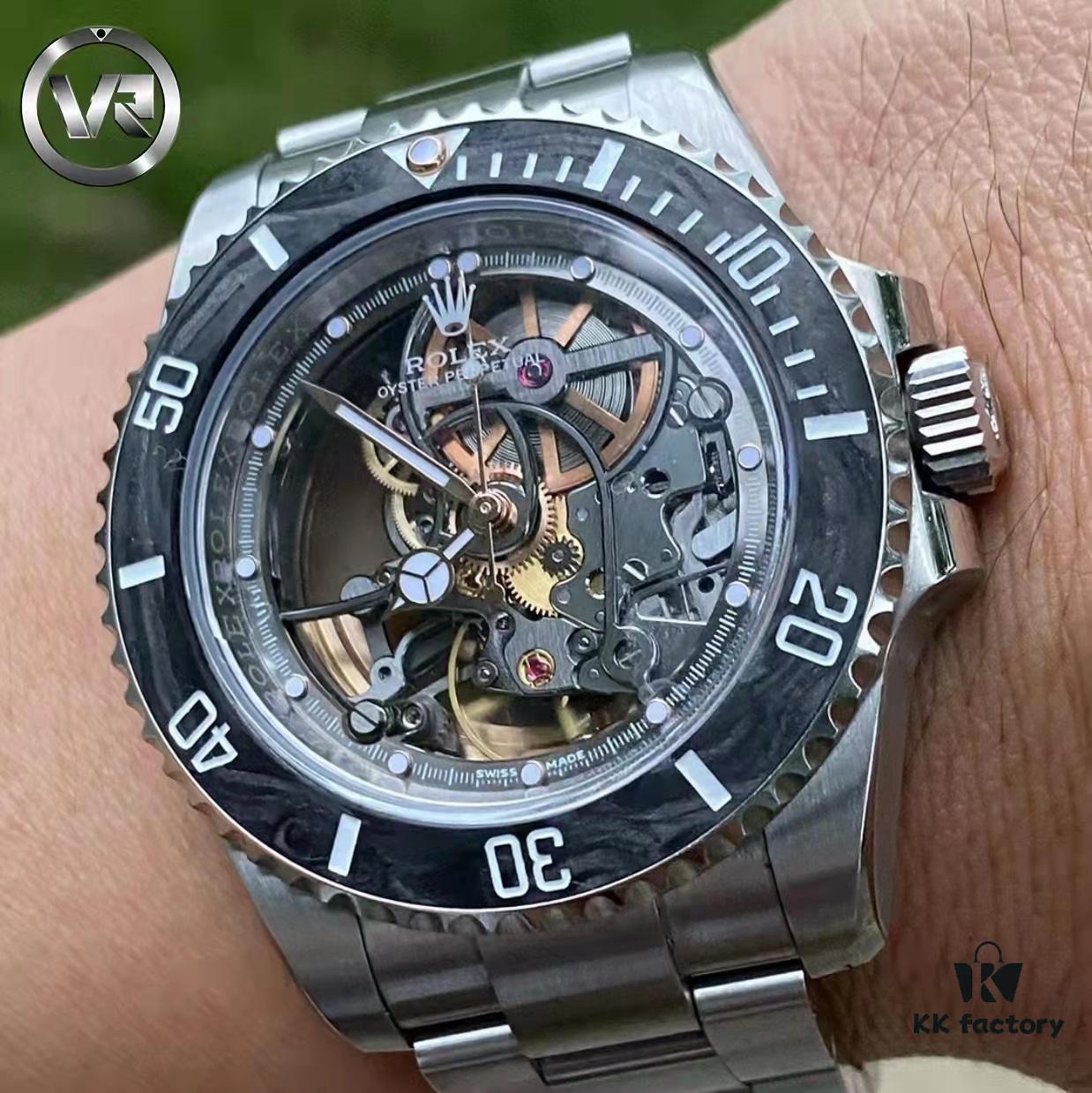 6931a6a0ccd8ab3d7af9b085 VR Factory Masterpiece! Radically Modified Rolex – The Legendary Submariner with Carbon Fiber Bezel, Fully Skeletonized and Engineered to the Extreme