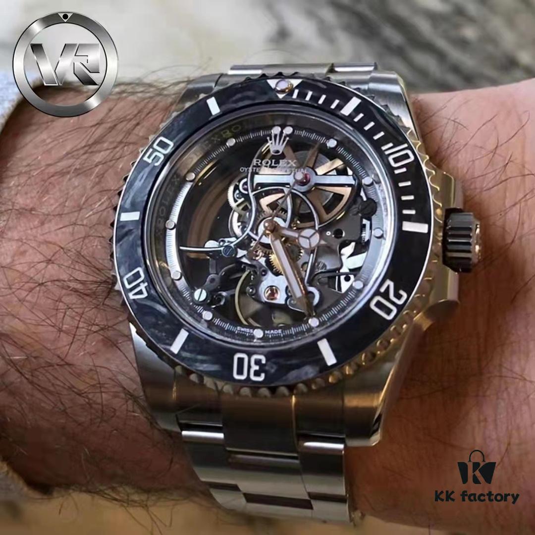 6931a6a0ccd8ab3d7af9b087 VR Factory Masterpiece! Radically Modified Rolex – The Legendary Submariner with Carbon Fiber Bezel, Fully Skeletonized and Engineered to the Extreme