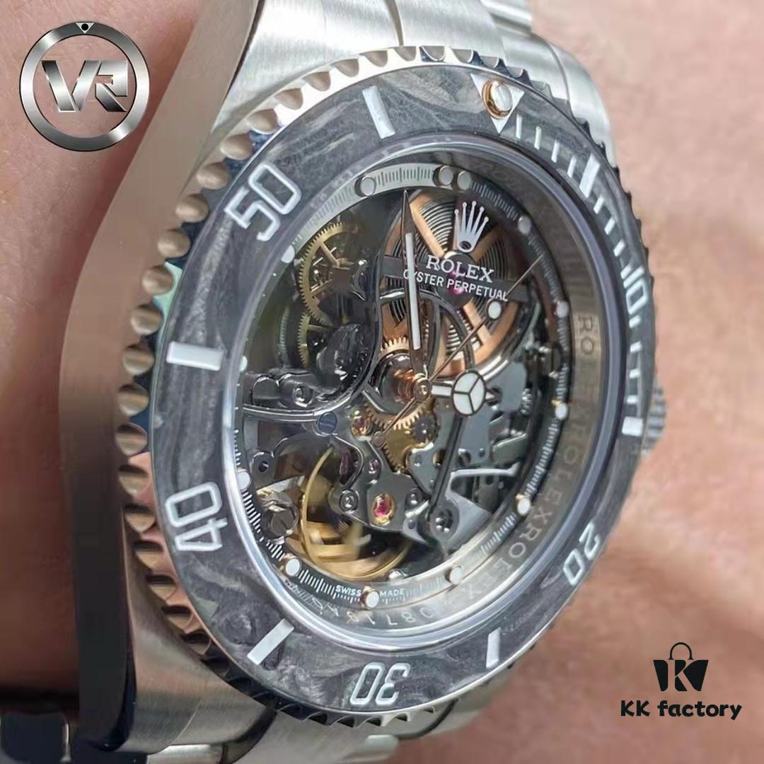 6931a6a0ccd8ab3d7af9b088 VR Factory Masterpiece! Radically Modified Rolex – The Legendary Submariner with Carbon Fiber Bezel, Fully Skeletonized and Engineered to the Extreme