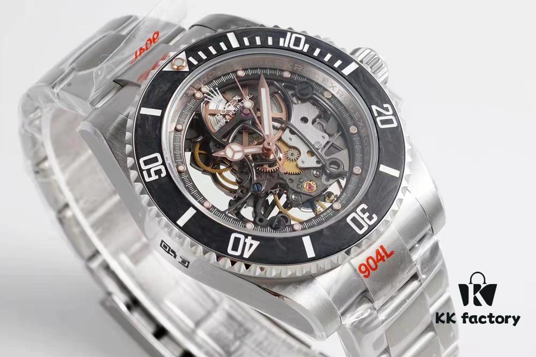 6931a6a1ccd8ab3d7af9b097 VR Factory Masterpiece! Modified Rolex Submariner with Carbon Fiber Bezel – Fully Skeletonized, Rare Limited Edition