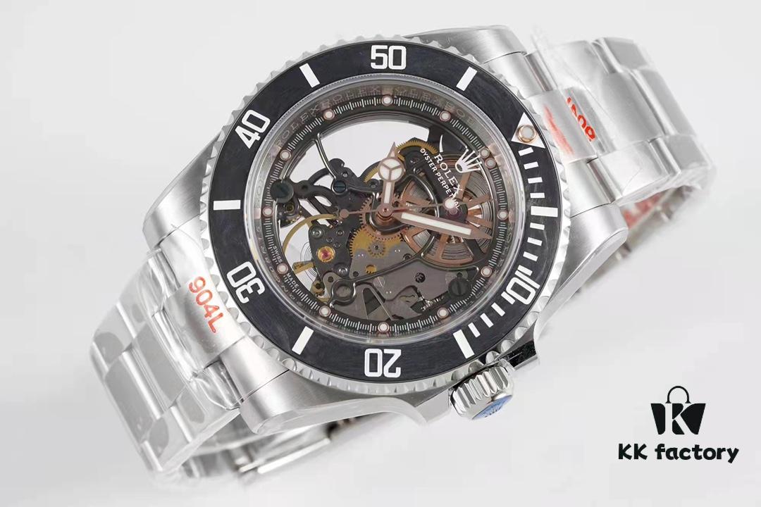 6931a6a1ccd8ab3d7af9b099 VR Factory Masterpiece! Modified Rolex Submariner with Carbon Fiber Bezel – Fully Skeletonized, Rare Limited Edition