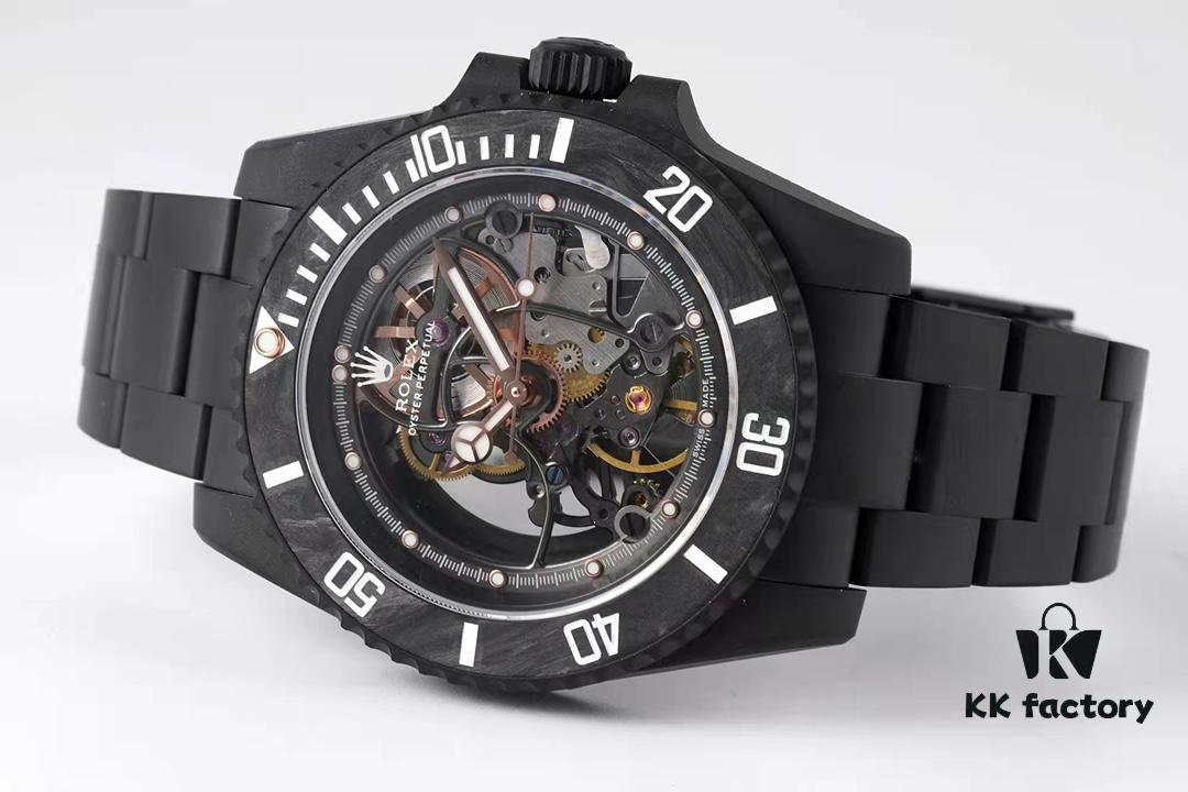 6931a6a1ccd8ab3d7af9b0a0 VR Factory Masterpiece! Radically Modified Rolex Submariner – The Legendary 'Carbon Fiber Bezel' with Full Skeleton Design, Inspired by Rolex 116610