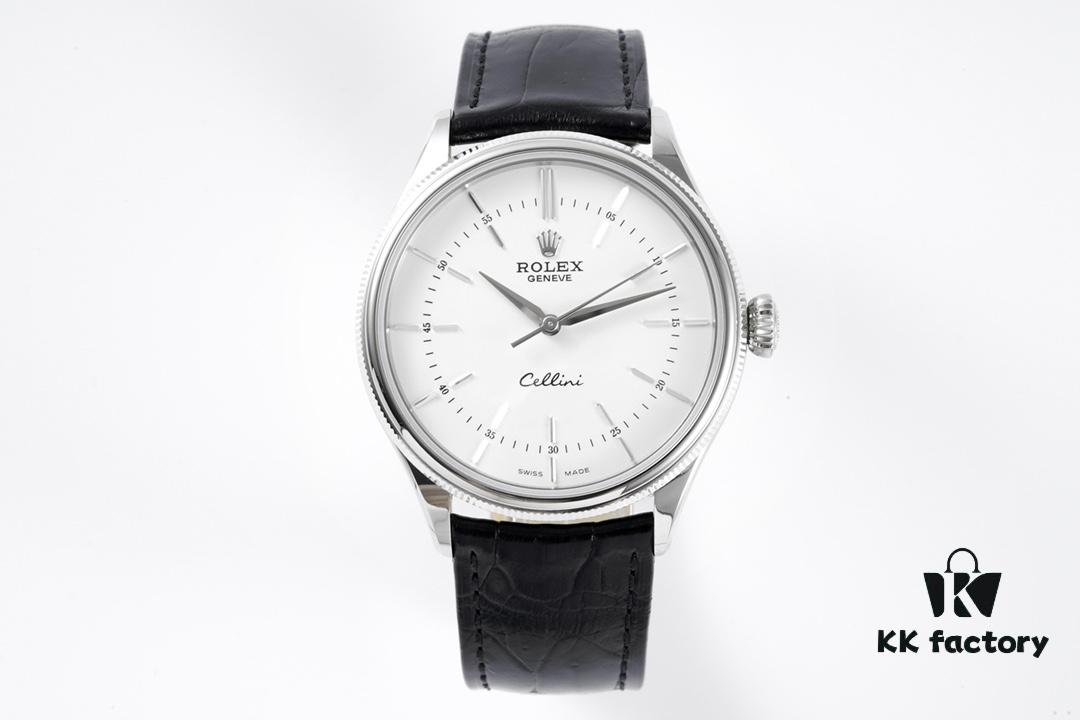 6931a6a2ccd8ab3d7af9b0a9 KZ Reimagined 'Core' Edition - Rolex Cellini 50509 Time-only Automatic Watch with Exclusive Blue Hairspring Custom Cal.3132 Movement