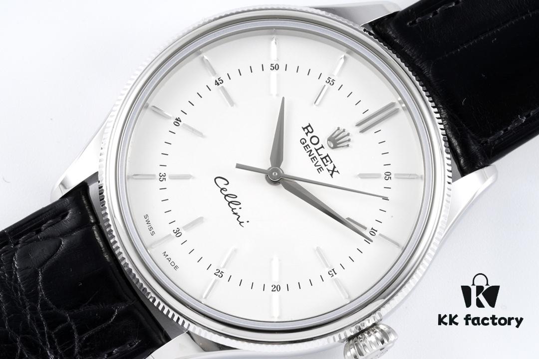 6931a6a2ccd8ab3d7af9b0ad KZ Reimagined 'Core' Edition - Rolex Cellini 50509 Time-only Automatic Watch with Exclusive Blue Hairspring Custom Cal.3132 Movement
