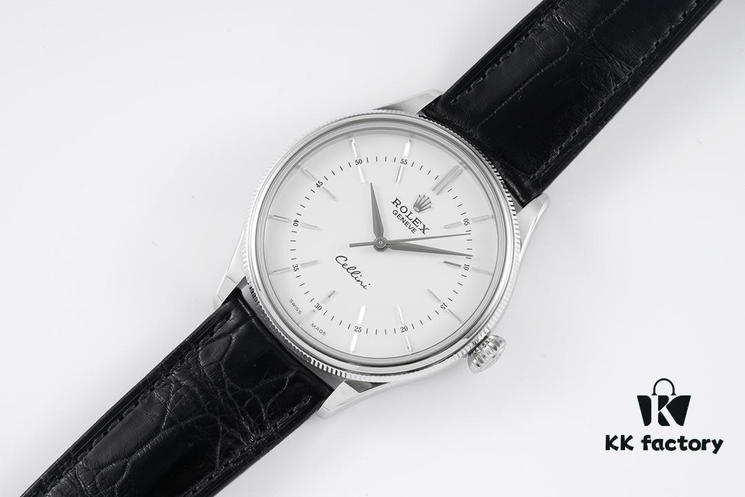 6931a6a2ccd8ab3d7af9b0ae KZ Reimagined 'Core' Edition - Rolex Cellini 50509 Time-only Automatic Watch with Exclusive Blue Hairspring Custom Cal.3132 Movement