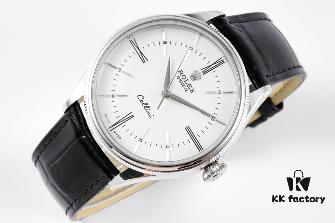 6931a6a3ccd8ab3d7af9b0b4 KZ Reimagined 'Core' Edition - Premium Rolex Cellini 50509 Time-only Automatic Watch with Exclusive Blue Hairspring Custom Cal.3132 Movement, Individual Serial Number Included