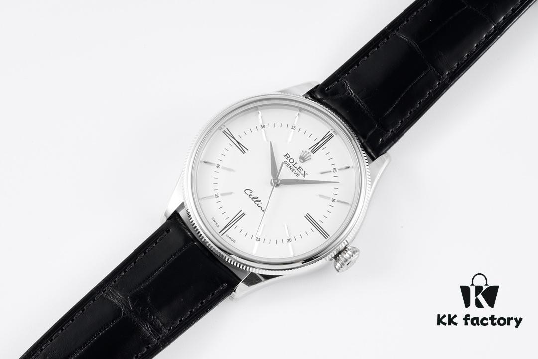 6931a6a3ccd8ab3d7af9b0b7 KZ Reimagined 'Core' Edition - Premium Rolex Cellini 50509 Time-only Automatic Watch with Exclusive Blue Hairspring Custom Cal.3132 Movement, Individual Serial Number Included