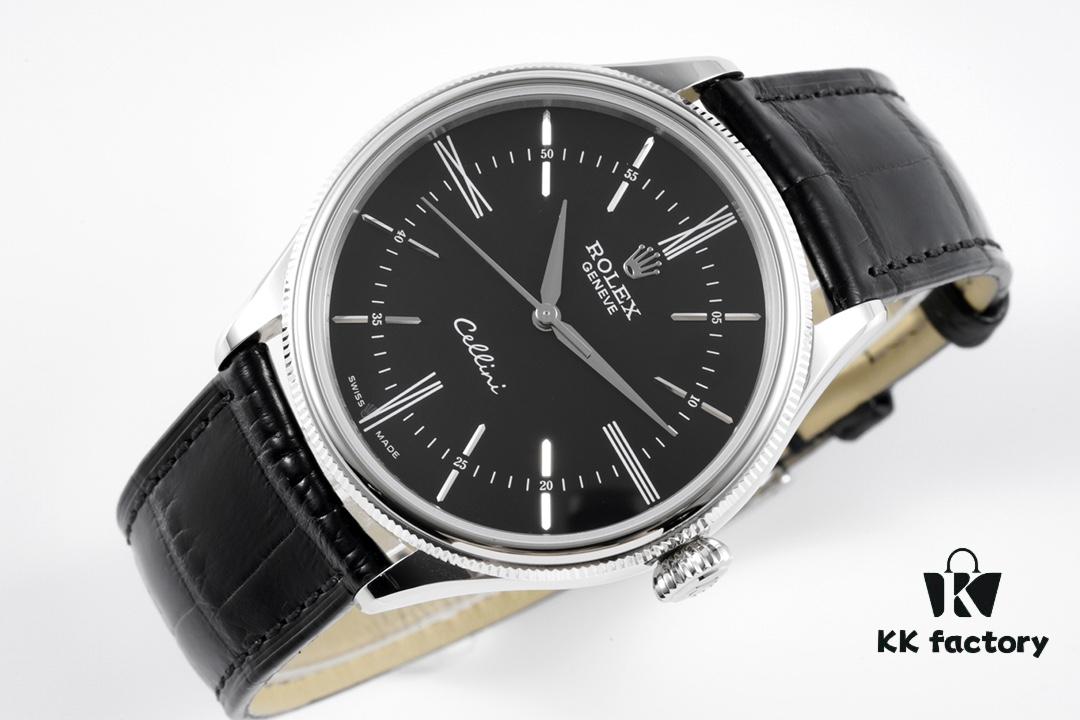 6931a6a3ccd8ab3d7af9b0bd KZ Reimagined 'Core' Edition - Premium Rolex Cellini 50509 Time Automatic Watch with Exclusive Blue Hairspring Custom Cal.3132 Movement