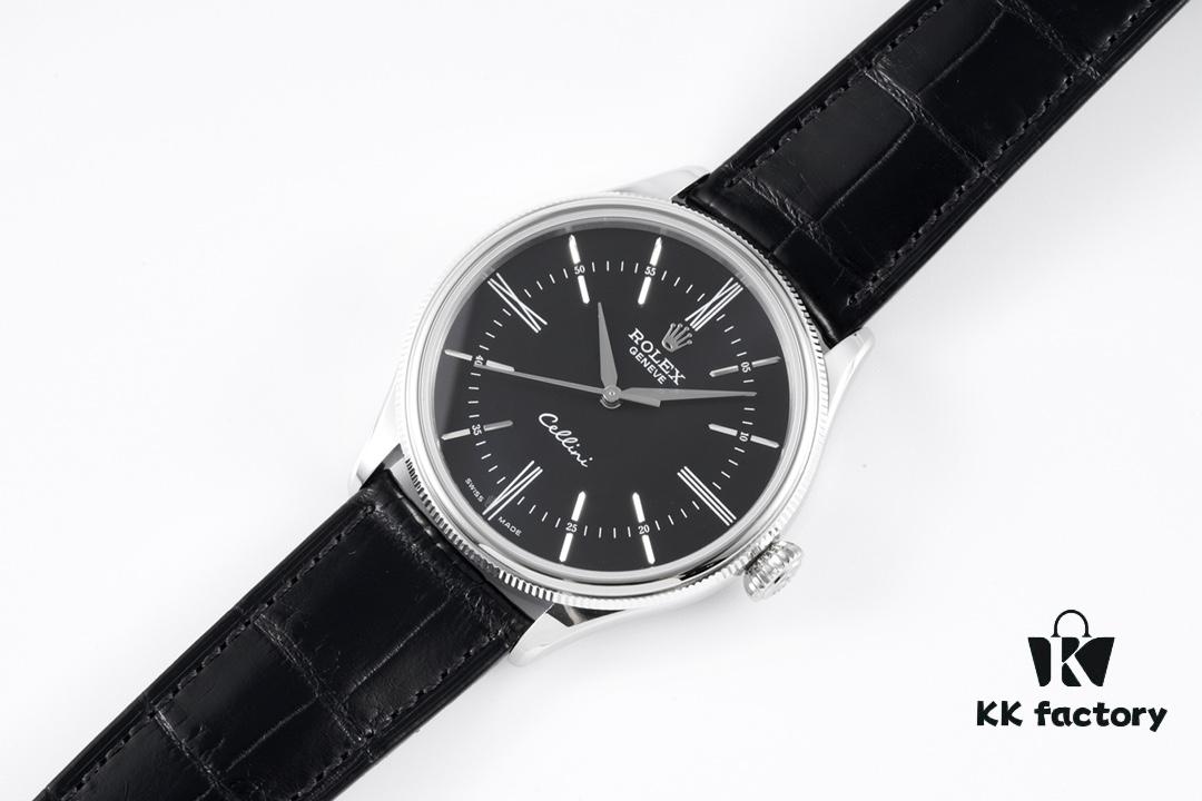6931a6a3ccd8ab3d7af9b0c0 KZ Reimagined 'Core' Edition - Premium Rolex Cellini 50509 Time Automatic Watch with Exclusive Blue Hairspring Custom Cal.3132 Movement