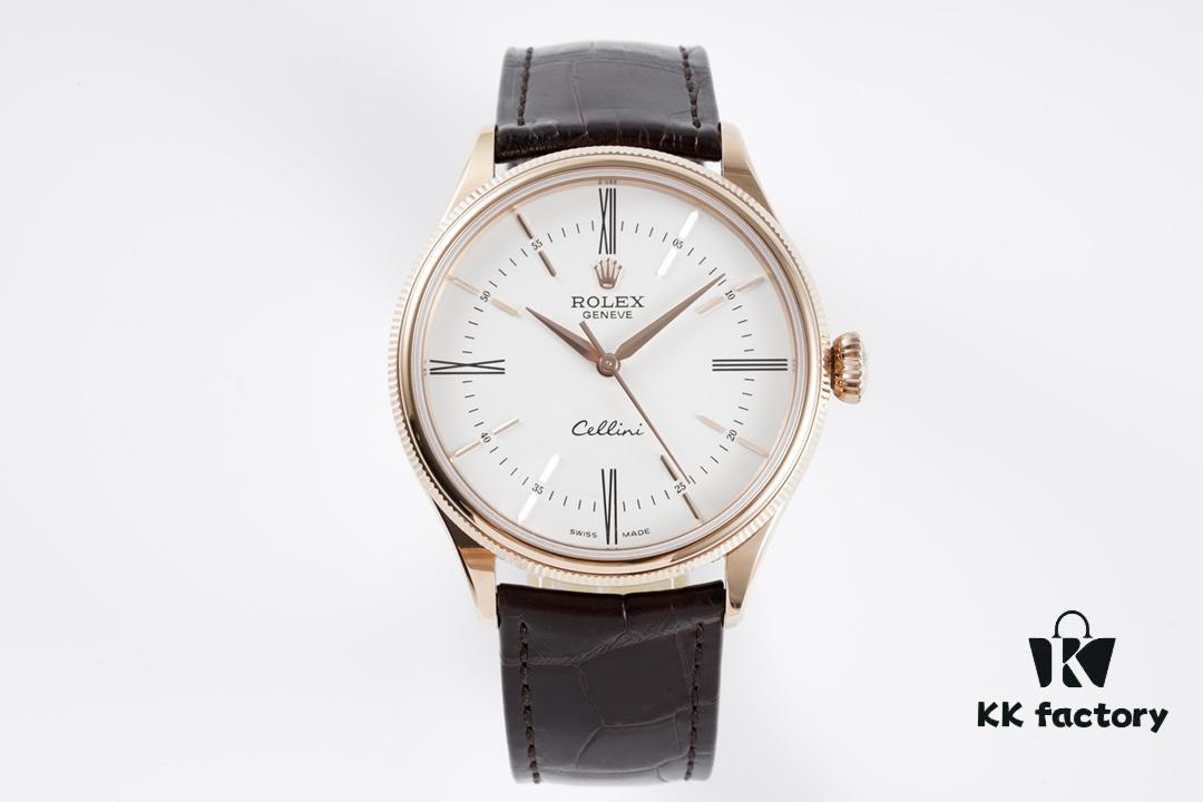 6931a6a3ccd8ab3d7af9b0c4 KZ Reimagined 'Core' Edition, Premium Rolex Cellini 50509 Time-only Automatic Watch with Exclusive Blue Hairspring Custom Cal.3132 Integrated Movement, Individual Serial Number Included
