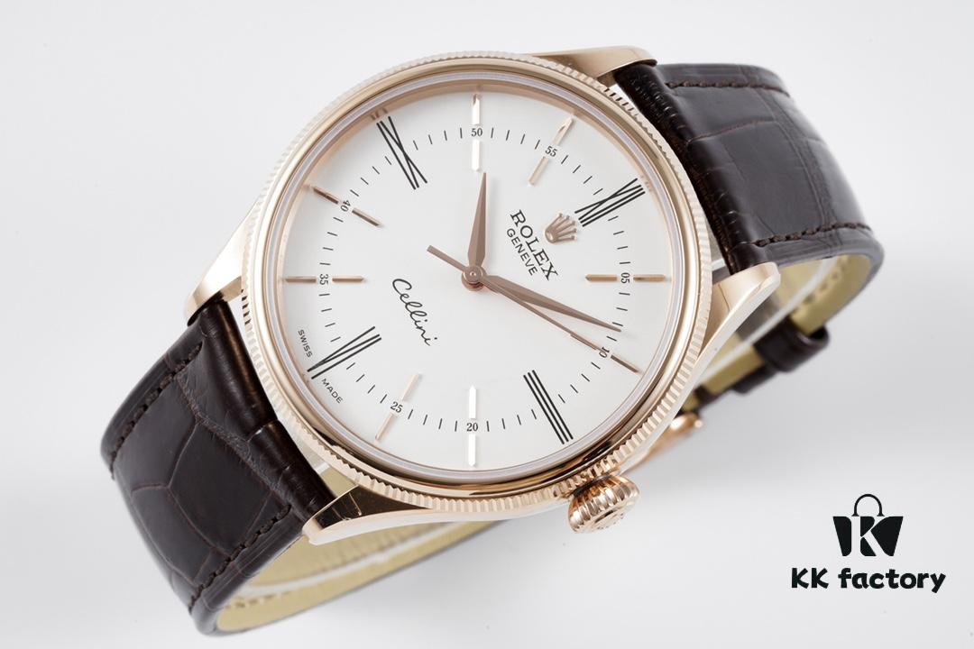 6931a6a4ccd8ab3d7af9b0c6 KZ Reimagined 'Core' Edition, Premium Rolex Cellini 50509 Time-only Automatic Watch with Exclusive Blue Hairspring Custom Cal.3132 Integrated Movement, Individual Serial Number Included
