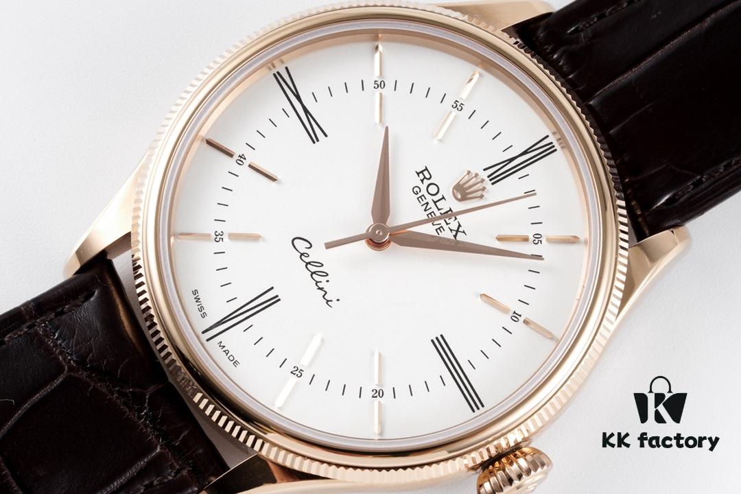 6931a6a4ccd8ab3d7af9b0c8 KZ Reimagined 'Core' Edition, Premium Rolex Cellini 50509 Time-only Automatic Watch with Exclusive Blue Hairspring Custom Cal.3132 Integrated Movement, Individual Serial Number Included