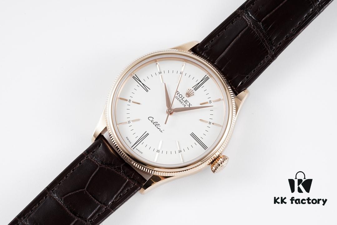6931a6a4ccd8ab3d7af9b0c9 KZ Reimagined 'Core' Edition, Premium Rolex Cellini 50509 Time-only Automatic Watch with Exclusive Blue Hairspring Custom Cal.3132 Integrated Movement, Individual Serial Number Included