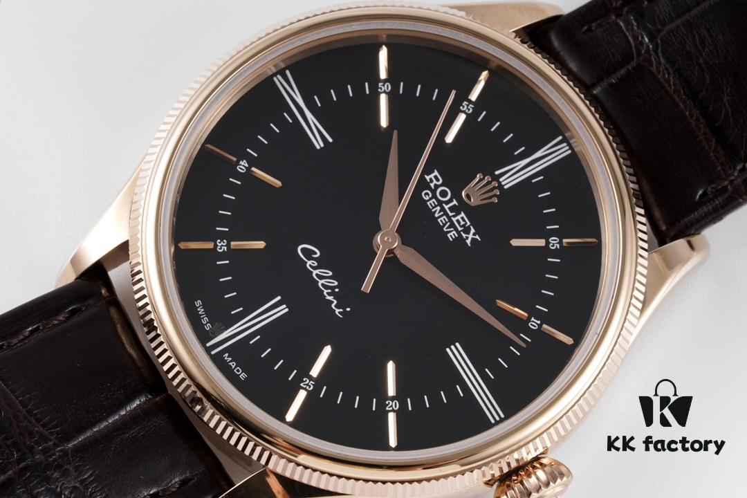 6931a6a4ccd8ab3d7af9b0d1 KZ Reimagined 'Core' Edition - Premium Rolex Cellini 50509 Time-only Automatic Watch with Exclusive Blue Hairspring Custom Cal.3132 Movement, Individual Serial Number Included