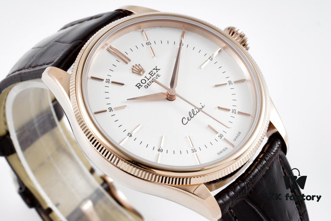 6931a6a5ccd8ab3d7af9b0d7 KZ Reimagined 'Core' Edition: Premium Rolex Cellini 50509 Timepiece with Automatic Movement, Featuring Exclusive Blue Hairspring Custom Cal.3132 Integrated Movement, Individual Serial Number Included