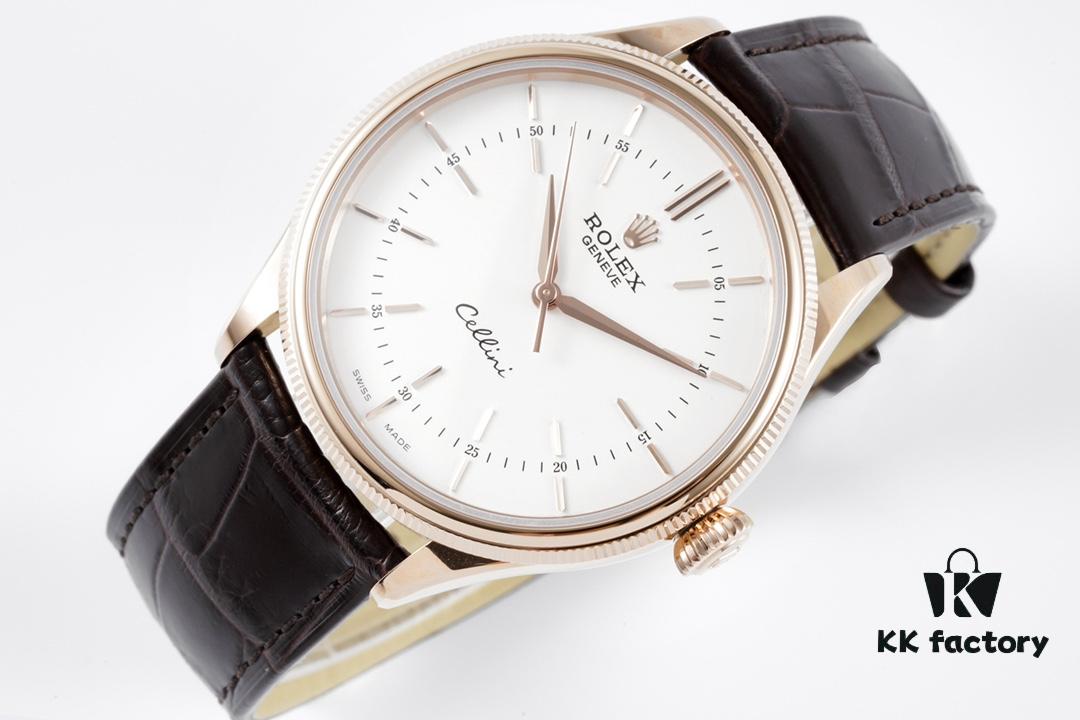 6931a6a5ccd8ab3d7af9b0d8 KZ Reimagined 'Core' Edition: Premium Rolex Cellini 50509 Timepiece with Automatic Movement, Featuring Exclusive Blue Hairspring Custom Cal.3132 Integrated Movement, Individual Serial Number Included