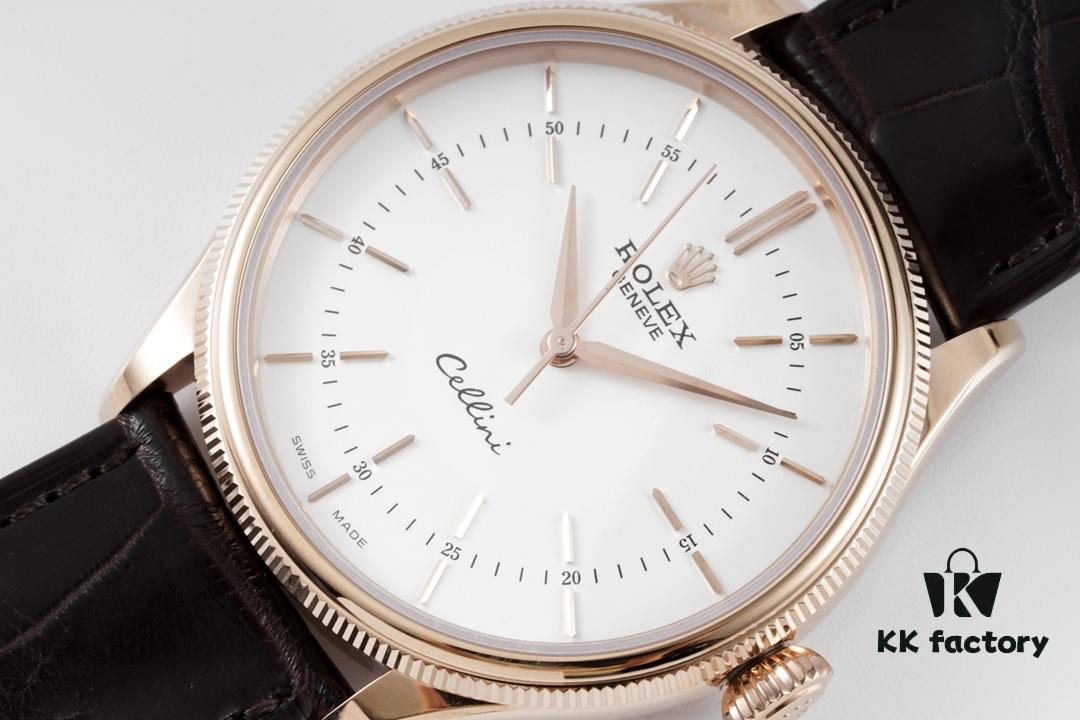 6931a6a5ccd8ab3d7af9b0d9 KZ Reimagined 'Core' Edition: Premium Rolex Cellini 50509 Timepiece with Automatic Movement, Featuring Exclusive Blue Hairspring Custom Cal.3132 Integrated Movement, Individual Serial Number Included