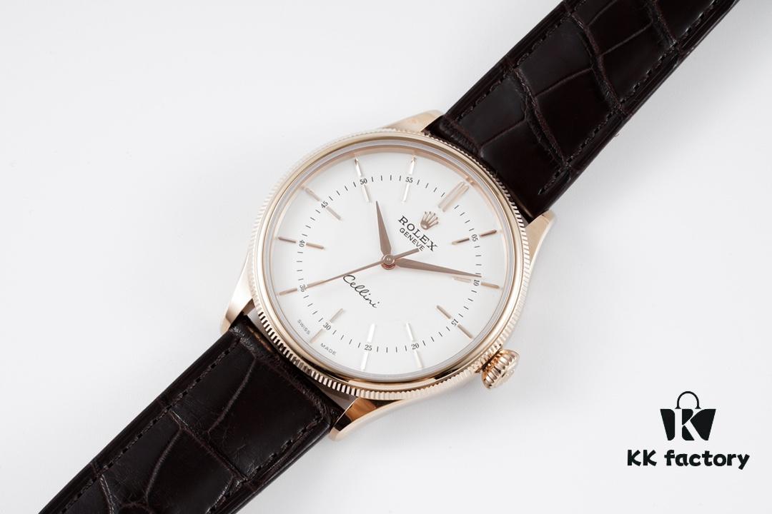 6931a6a5ccd8ab3d7af9b0da KZ Reimagined 'Core' Edition: Premium Rolex Cellini 50509 Timepiece with Automatic Movement, Featuring Exclusive Blue Hairspring Custom Cal.3132 Integrated Movement, Individual Serial Number Included