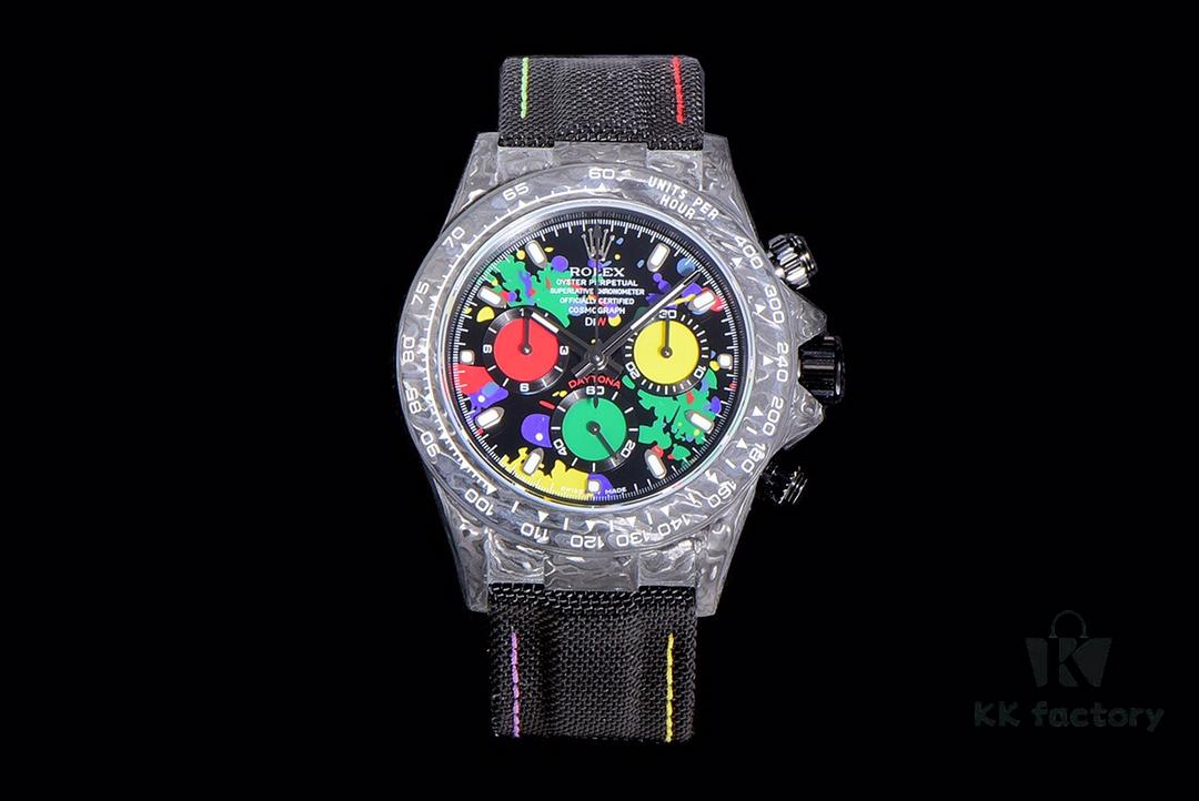 6931a6b0ccd8ab3d7af9b1a4 New Arrival Master Craftsmanship United Dream Chaser Cosmos Chronograph Daytona Series Carbon Fiber Custom Edition V2 Watch