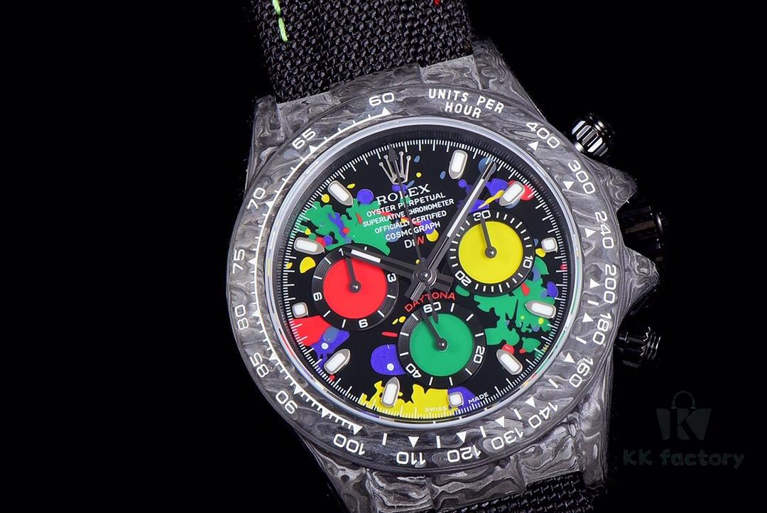 6931a6b1ccd8ab3d7af9b1a5 New Arrival Master Craftsmanship United Dream Chaser Cosmos Chronograph Daytona Series Carbon Fiber Custom Edition V2 Watch