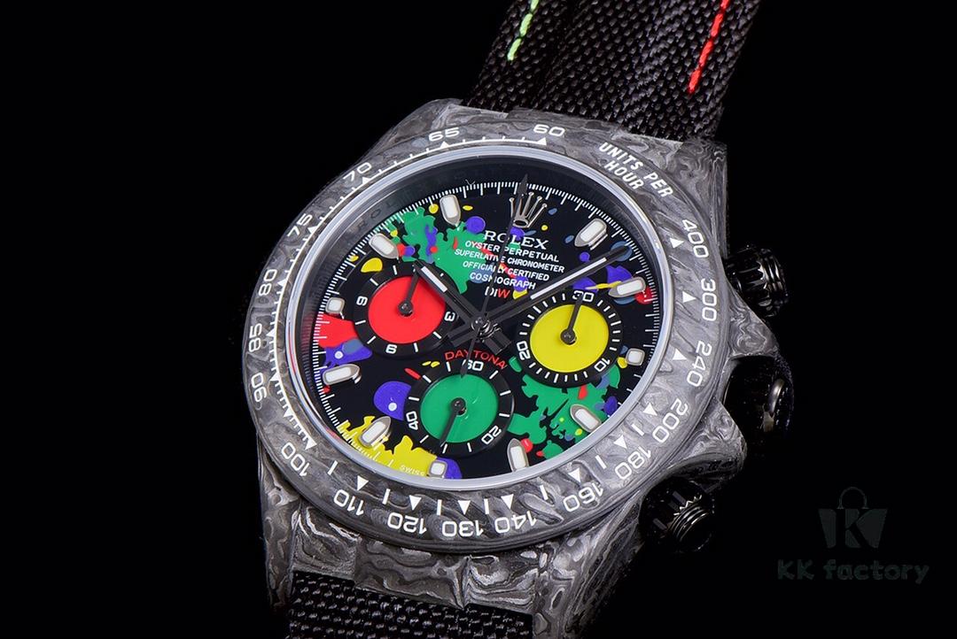 6931a6b1ccd8ab3d7af9b1a6 New Arrival Master Craftsmanship United Dream Chaser Cosmos Chronograph Daytona Series Carbon Fiber Custom Edition V2 Watch
