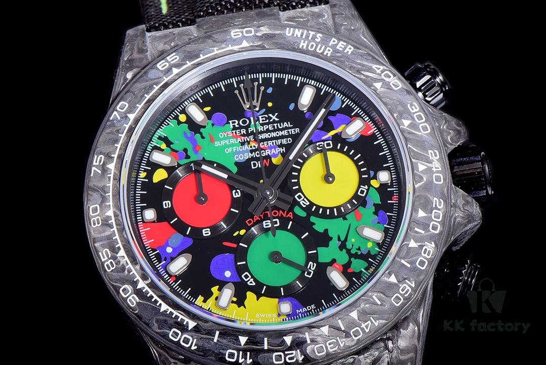 6931a6b1ccd8ab3d7af9b1a8 New Arrival Master Craftsmanship United Dream Chaser Cosmos Chronograph Daytona Series Carbon Fiber Custom Edition V2 Watch