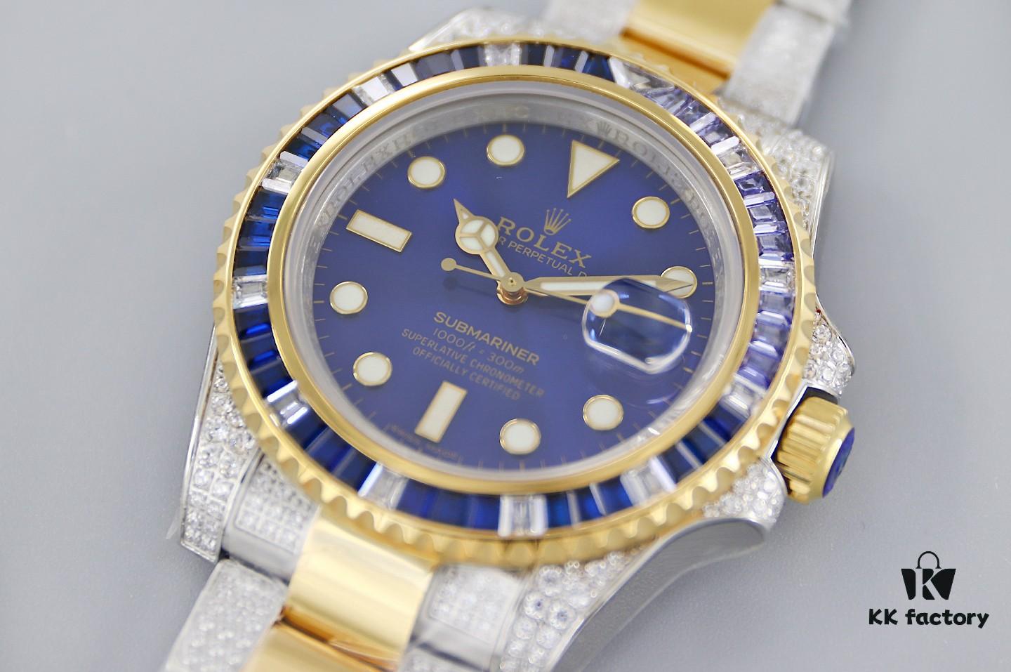 6931a6b4ccd8ab3d7af9b1dc TWF Luxury Masterpiece, Rolex SUB Submariner Custom Diamond-Paved Edition