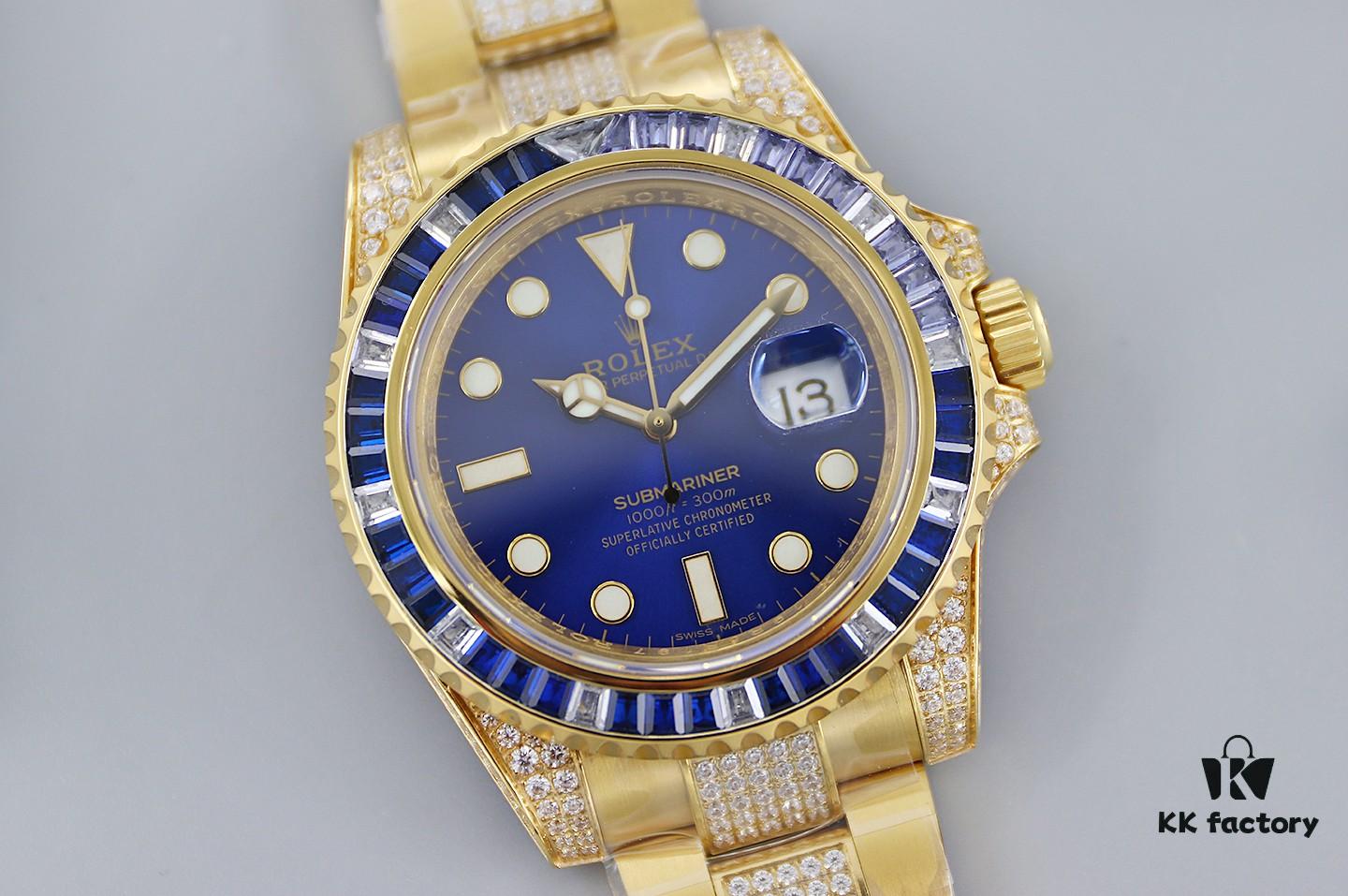 6931a6b4ccd8ab3d7af9b1e4 TWF Luxury Masterpiece, Rolex SUB Submariner Custom Diamond-Paved Edition