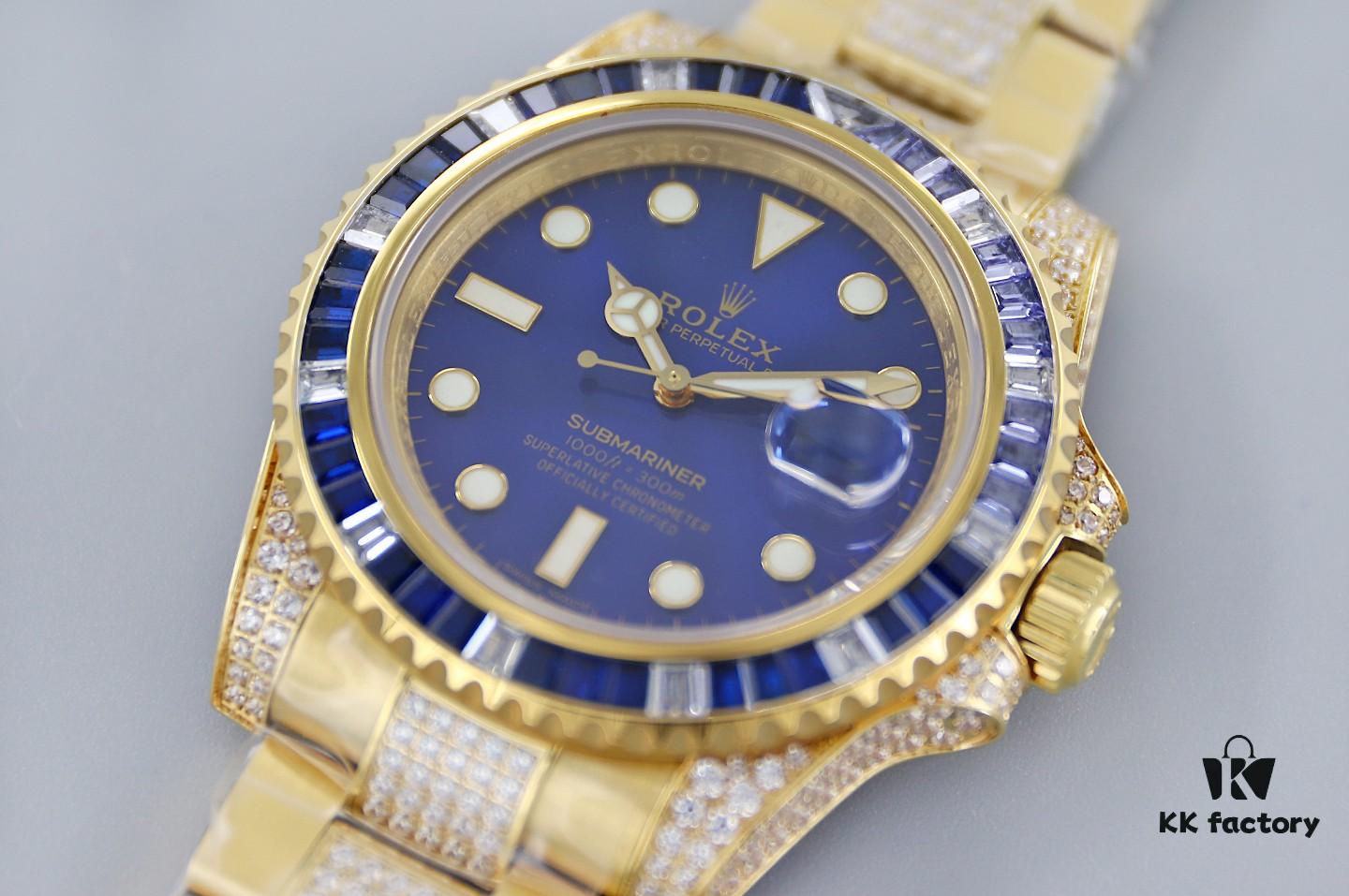 6931a6b4ccd8ab3d7af9b1e5 TWF Luxury Masterpiece, Rolex SUB Submariner Custom Diamond-Paved Edition