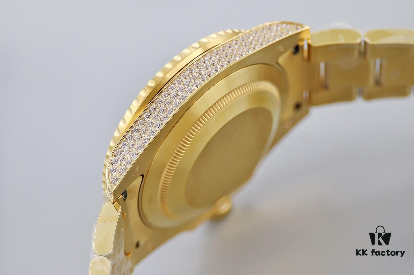 6931a6b4ccd8ab3d7af9b1e8 TWF Luxury Masterpiece, Rolex SUB Submariner Custom Diamond-Paved Edition
