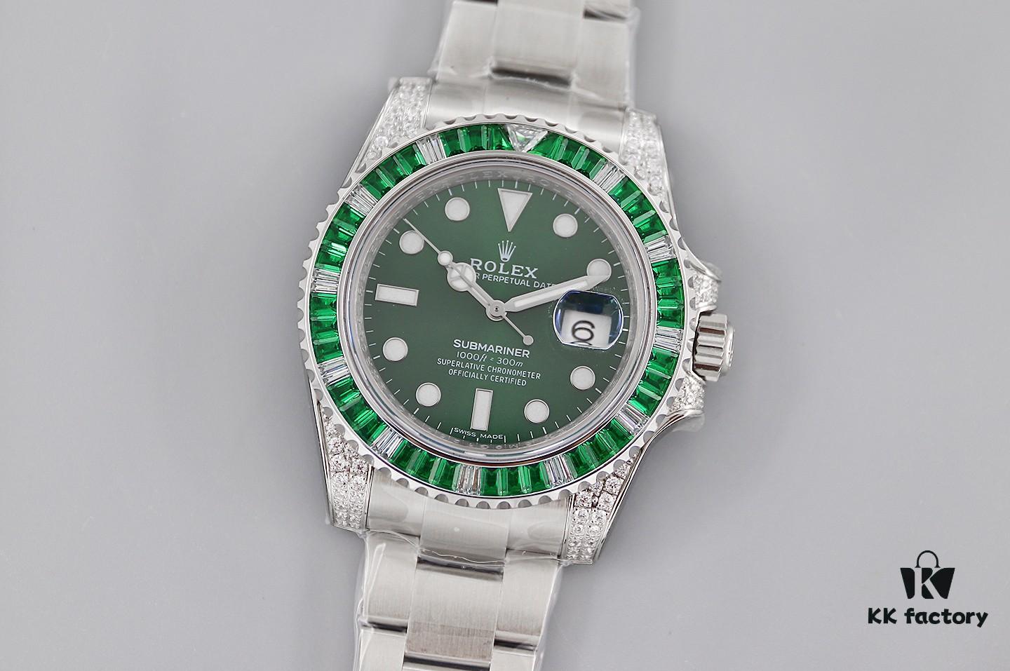 6931a6b6ccd8ab3d7af9b1fe TWF Luxury Masterpiece, Rolex SUB Sea-Seeker Custom Bezel with Diamond Setting