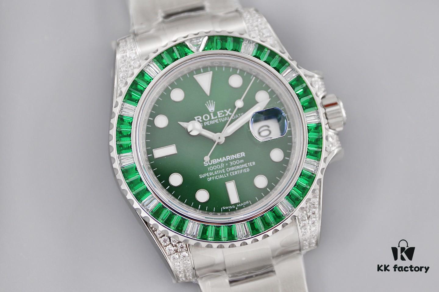 6931a6b6ccd8ab3d7af9b1ff TWF Luxury Masterpiece, Rolex SUB Sea-Seeker Custom Bezel with Diamond Setting