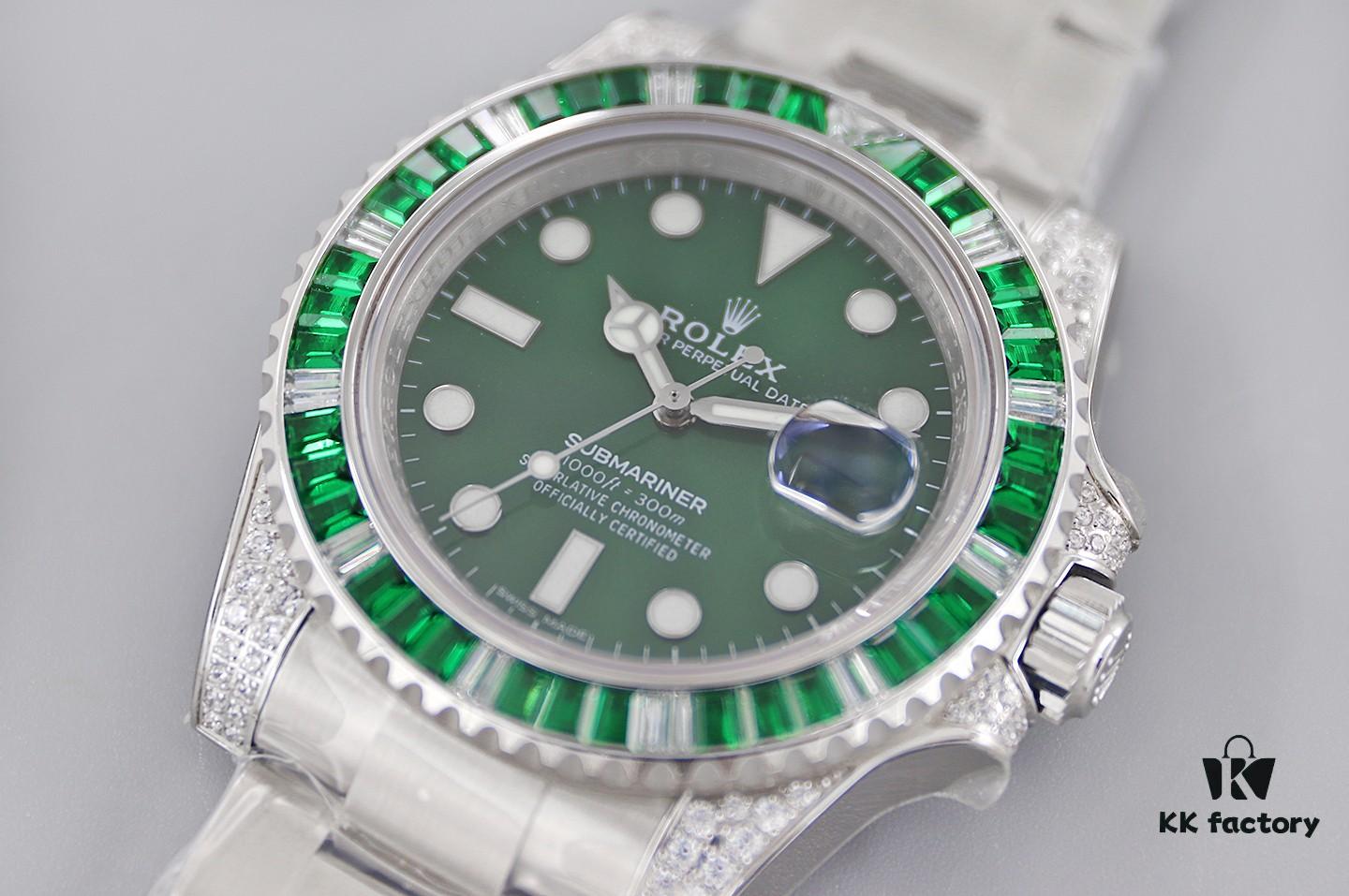 6931a6b6ccd8ab3d7af9b200 TWF Luxury Masterpiece, Rolex SUB Sea-Seeker Custom Bezel with Diamond Setting