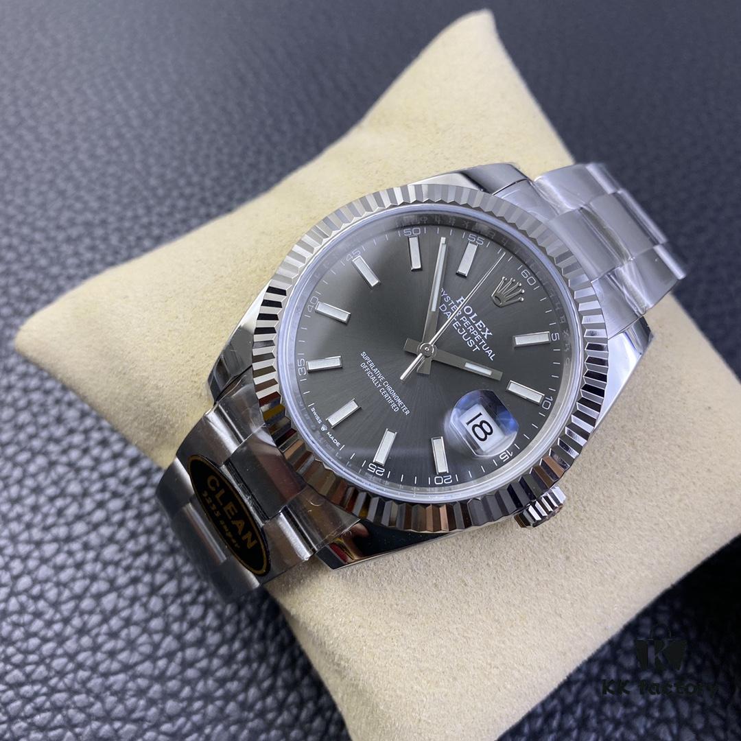 6931a6b9ccd8ab3d7af9b23f Clean Factory / C Factory New Rolex Datejust Series m126334-0014 Grey Dial