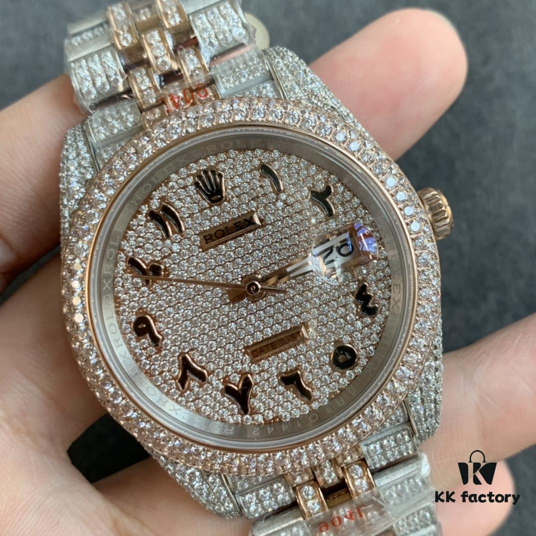 6931a6c0ccd8ab3d7af9b2ab Limited Arrival! Brilliant ✨ Ultimate Rolex Datejust Fully Paved Special Edition with 904L Stainless Steel and Full Diamond Inlay