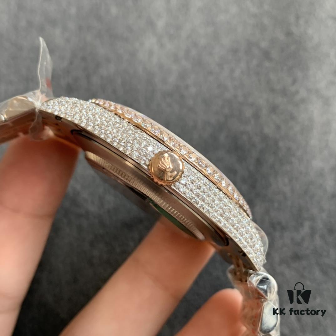 6931a6c0ccd8ab3d7af9b2ad Limited Arrival! Brilliant ✨ Ultimate Rolex Datejust Fully Paved Special Edition with 904L Stainless Steel and Full Diamond Inlay