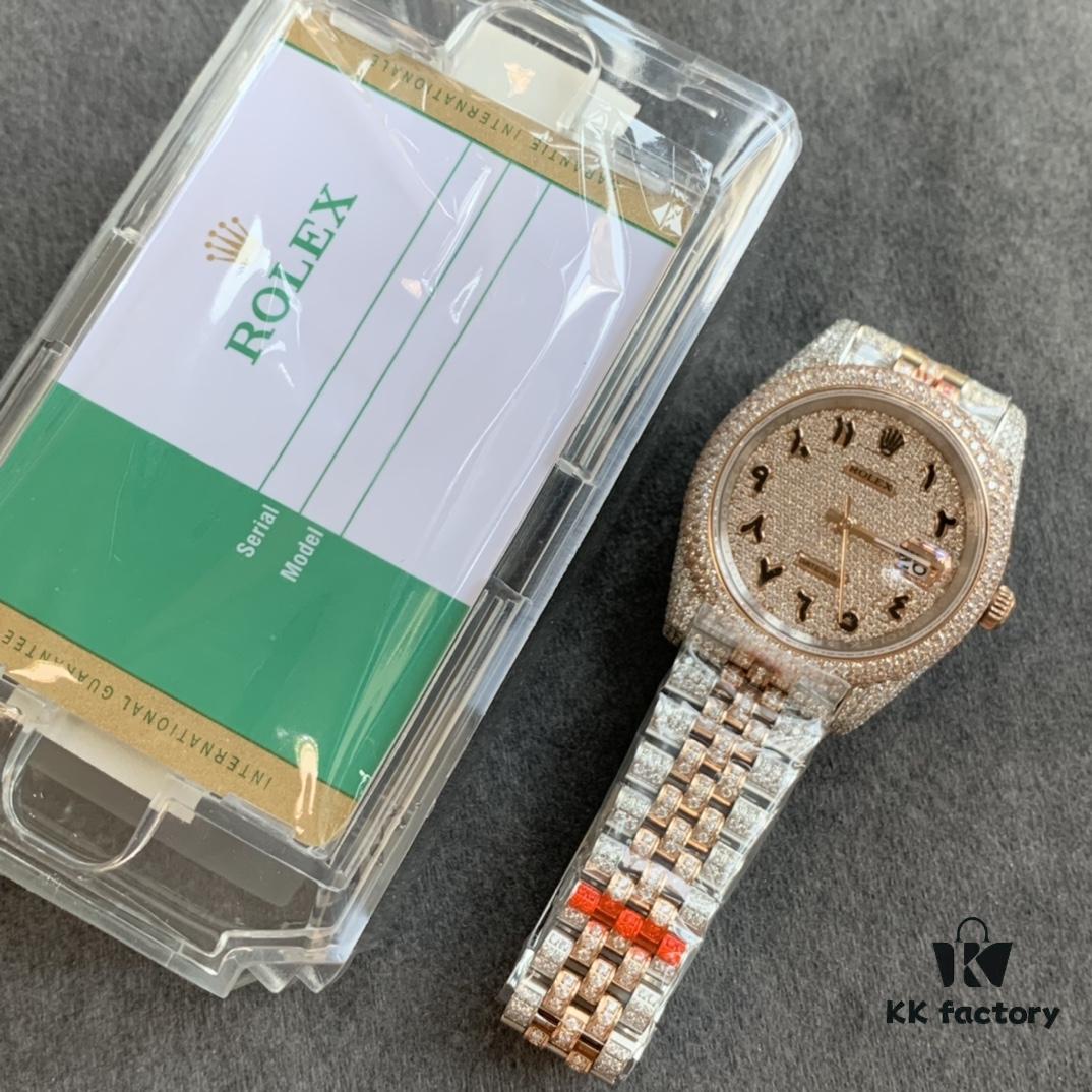 6931a6c0ccd8ab3d7af9b2b2 Limited Arrival! Brilliant ✨ Ultimate Rolex Datejust Fully Paved Special Edition with 904L Stainless Steel and Full Diamond Inlay