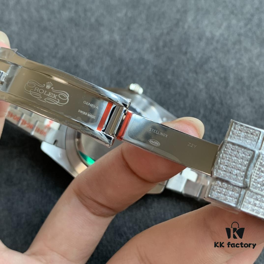 6931a6c2ccd8ab3d7af9b2cb Limited Arrival! Sparkling to the Extreme – Perfect Rolex Datejust Full Diamond-Paved Special Edition in 904L Stainless Steel