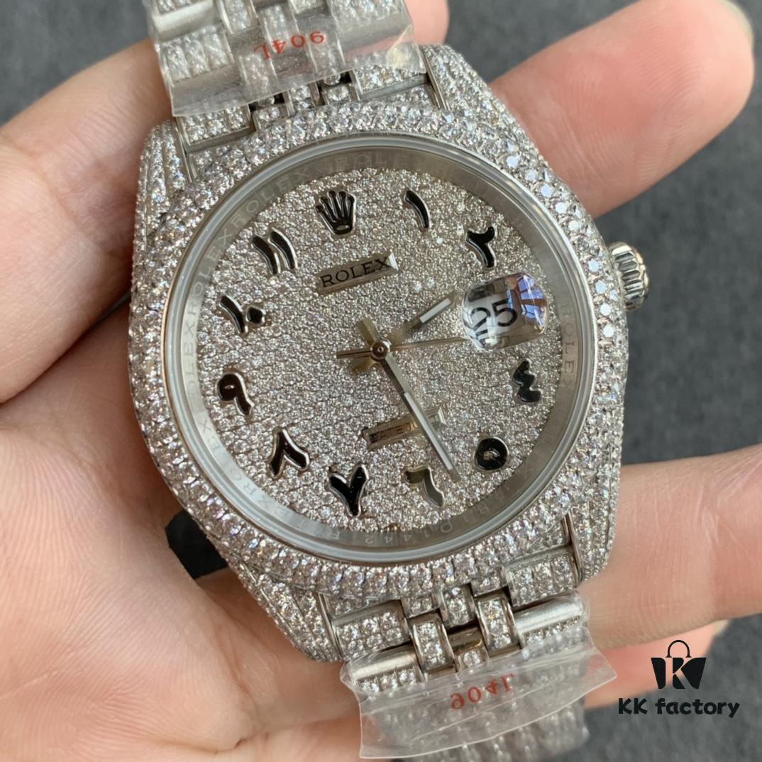 6931a6c2ccd8ab3d7af9b2cf Limited Stock! Sparkling ✨ Perfect Rolex Datejust Full Diamond-Paved Special Edition Watch in 904L Stainless Steel