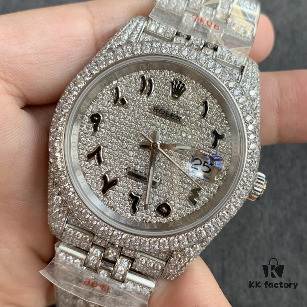 6931a6c2ccd8ab3d7af9b2d0 Limited Stock! Sparkling ✨ Perfect Rolex Datejust Full Diamond-Paved Special Edition Watch in 904L Stainless Steel