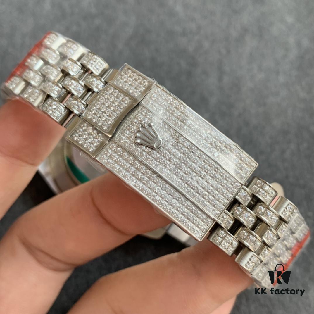 6931a6c2ccd8ab3d7af9b2d3 Limited Stock! Sparkling ✨ Perfect Rolex Datejust Full Diamond-Paved Special Edition Watch in 904L Stainless Steel