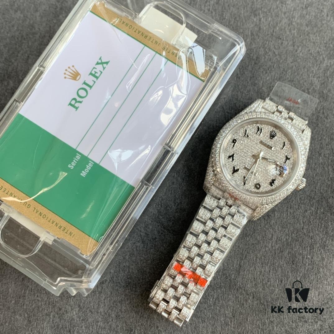 6931a6c2ccd8ab3d7af9b2d6 Limited Stock! Sparkling ✨ Perfect Rolex Datejust Full Diamond-Paved Special Edition Watch in 904L Stainless Steel