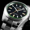 6931a6c2ccd8ab3d7af9b2d9 Rolex MILGAUSS Series 116400 Lightning Second Hand 904L Highest Version, DJ Factory's First Breakthrough – Green Sapphire Crystal Matches Genuine!