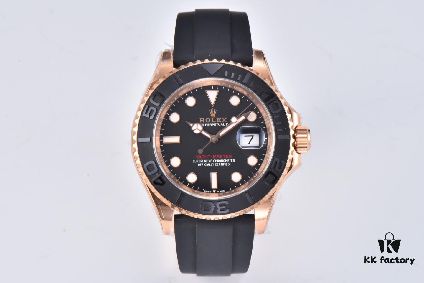 6931a6c5ccd8ab3d7af9b30d CLEAN Factory Launches Yacht 40mm Series 126655 PS / 126655 Rose Gold Version Recently Released