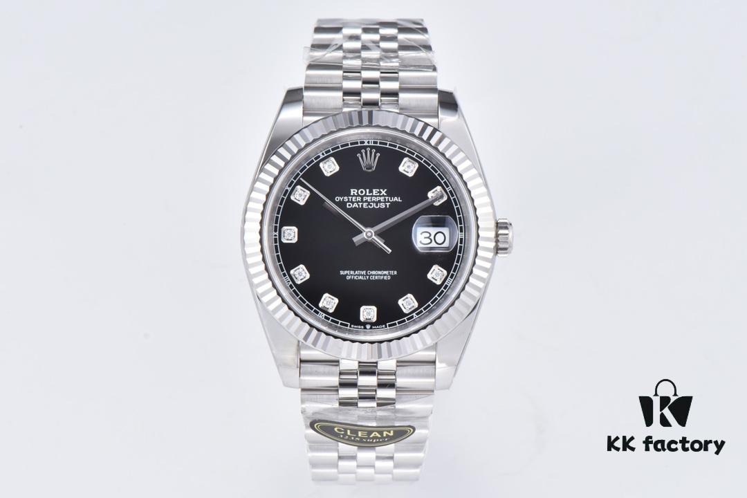 6931a6cfccd8ab3d7af9b3b8 Clean Factory (C Factory) Rizlog Series 126334 Diamond Bezel / Standard Moissanite, Paired with 3/5 Pearl Bracelet
