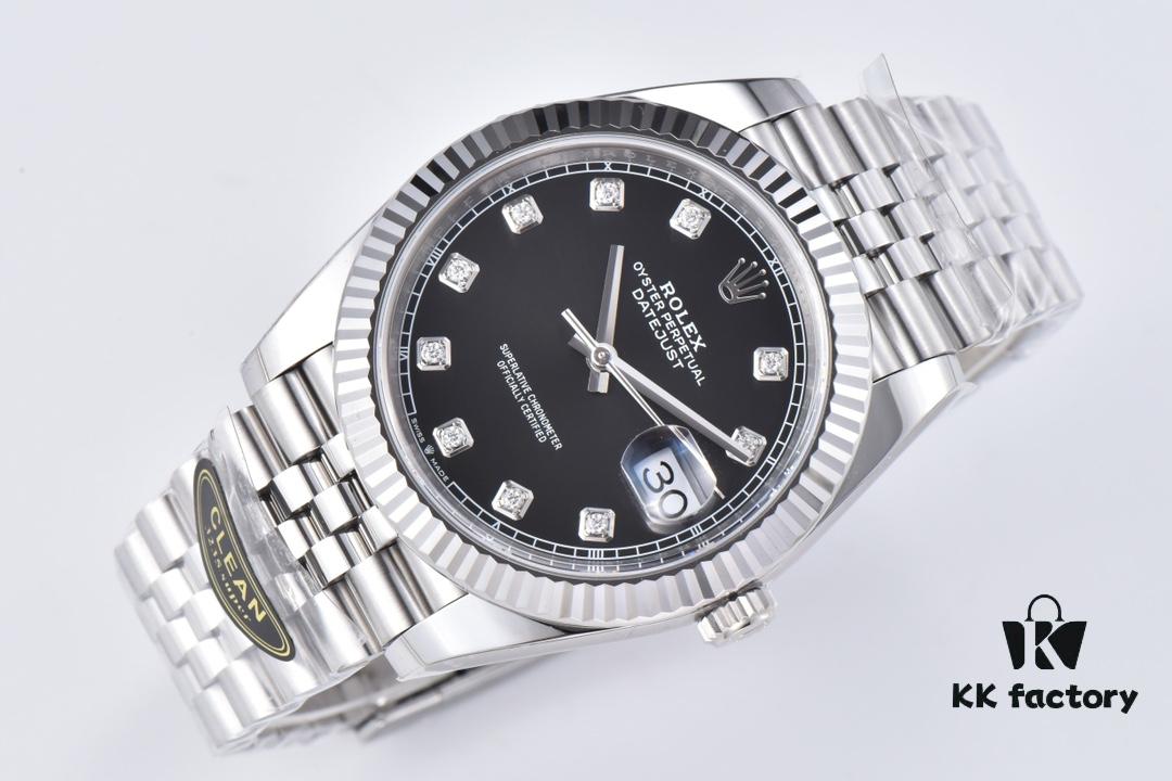 6931a6cfccd8ab3d7af9b3b9 Clean Factory (C Factory) Rizlog Series 126334 Diamond Bezel / Standard Moissanite, Paired with 3/5 Pearl Bracelet