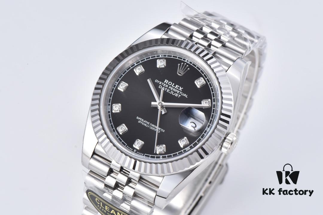 6931a6cfccd8ab3d7af9b3ba Clean Factory (C Factory) Rizlog Series 126334 Diamond Bezel / Standard Moissanite, Paired with 3/5 Pearl Bracelet