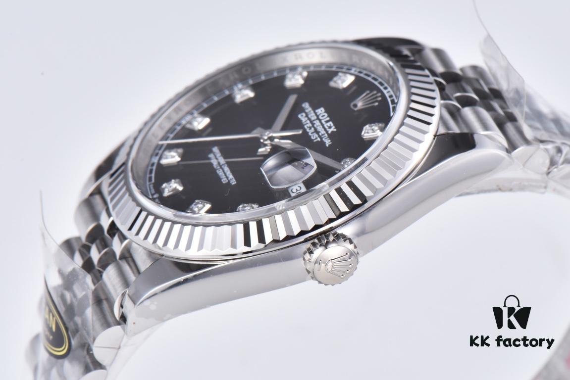 6931a6cfccd8ab3d7af9b3bb Clean Factory (C Factory) Rizlog Series 126334 Diamond Bezel / Standard Moissanite, Paired with 3/5 Pearl Bracelet