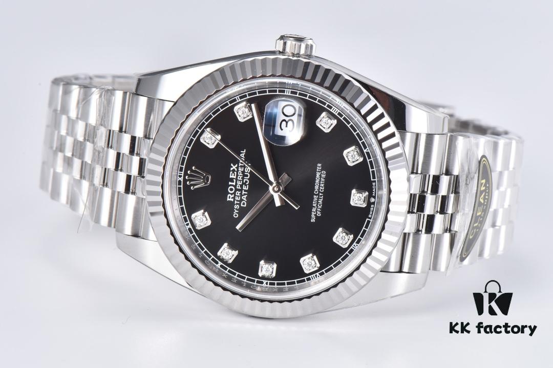 6931a6cfccd8ab3d7af9b3bd Clean Factory (C Factory) Rizlog Series 126334 Diamond Bezel / Standard Moissanite, Paired with 3/5 Pearl Bracelet