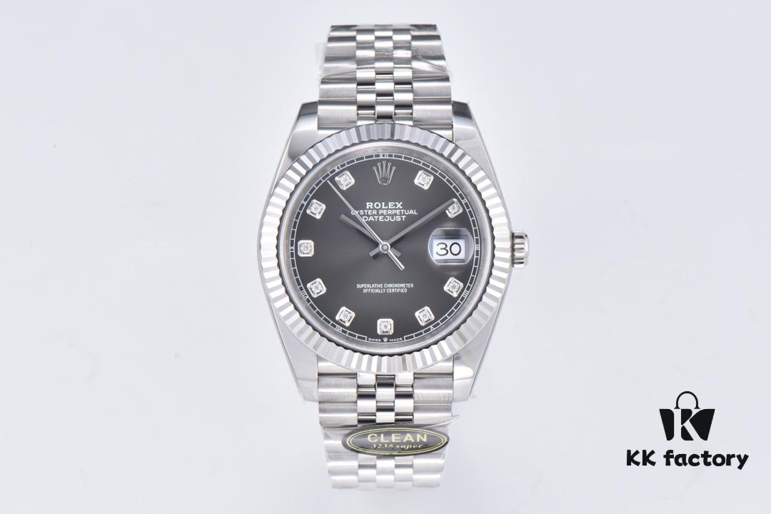 6931a6cfccd8ab3d7af9b3c1 Clean Factory (C Factory) Rizlog Series 126334 Diamond Bezel / Standard Moissanite, Paired with 3/5 Pearl Bracelet